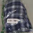 Fruit of the Loom Men's Soft Flannel Pajama Lounge Sleep Pant (Large, Navy Plaid)