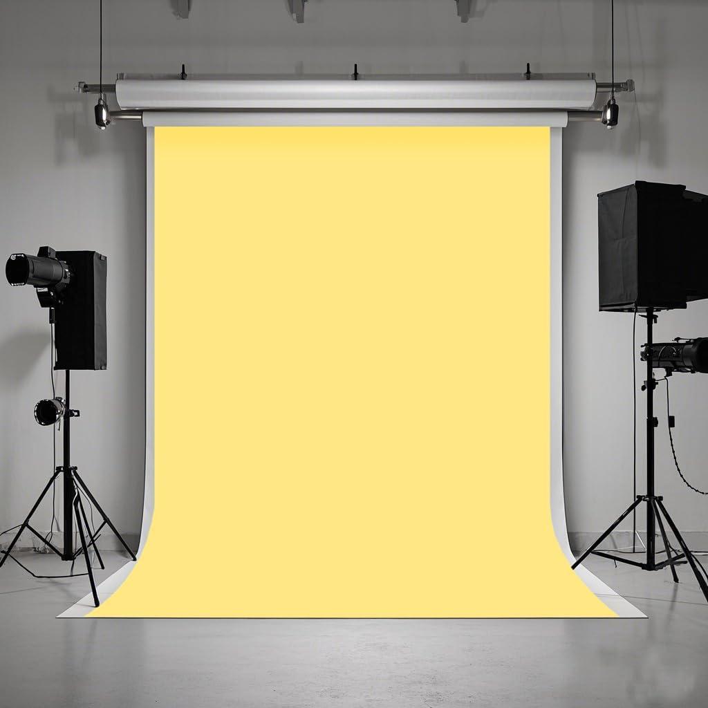 5X7ft Yellow Backdrop Background for Portrait Photography Photo Booth Backdrop for Photoshoot Background