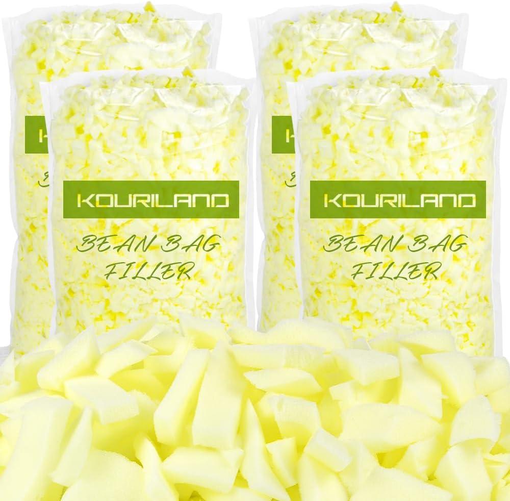 20LBS Bean Bag Filler - Shredded Memory Foam Beanbag Filling Pillow Stuffing Bean Bag Refill for Couch Cushion Stuffed Animals Dog Bed Chair Arts Crafts