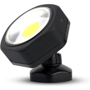 250 Lumens COB LED Rotating Work Light with Strong Magnetic Base, Ultra Bright Magnetic LED Spotlight for Car Repair, Workshop, Home Use and Emergency