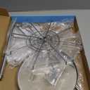 Polmart 3-Tier Spinning Display Stand Heavy Duty Adjustable Countertop Stand for Retail, Jewelry, Cosmetics, Crafts Sturdy Metal Base 360 Rotating Tiers with Height Adjustable (Silvery)