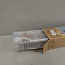 YASONIC Shower Caddy Hanging - Never Rust Shower Organizer - Aluminum Over The Head Caddy with 10 Hooks for Razor/Sponge - Rack with Soap Basket - Silver