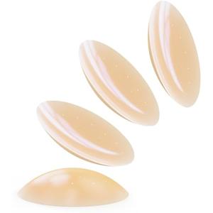 EZColoris Non Adhesive Nipple Covers Reusable Thin 2Pairs Silicone Breast Pasties for Women No Show Boob Cover Bra Inserts (Breathable, Fair, S(2.9"))