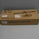 Picture Lights Battery Operated with Remote and Dimmable Function, Rechargeable Gallery Light Black Art Light Wireless Painting Lights 16'' Inch for Display, Portrait, Artwork, Warm White