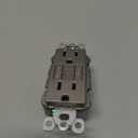 Legrand radiant 1597TRNICC4 15 Amp GFCI Self Test Tamper Resistant Decorator Duplex Outlet, Nickel (1 Count)