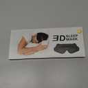 Sleep Eye Mask Weighted for Side Sleeper Men Women,3D Contoured Sleeping Mask with Adjustable Strap No Eye Pressure 100% Blockout Soft Comfortable Eye Cover for Travel,Nap,Meditating,Black