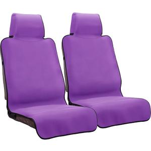 INFANZIA Premium Waterproof Seat Cover Towel Protector Neoprene Universal Fit, Upgraded 100% Washable & Removable Non-Slip Sweat Carseat Towel Covers, Perfect for Gym/Yoga/WorkoutPurple,2PCS