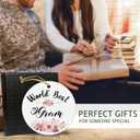 3 x World's Best Gram Christmas Mothers Day Birthday Ceramic Ornaments Gifts for Gram Grandma from Grandkids Grandson Granddaughter, Grandma Christmas Tree Haning Ornaments Decorations, 3x3In