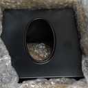 Sumnacon Tissue Box Cover Square, Bless You Tissue Holders, Decorative Tissue Box Holder Open Bottom, Cube Metal Tissue Cover for Bathroom, Bedroom, Living Room, Office, Tabletop, Gift Option, Black