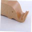 Veemoon Wooden Elephant Shape Phone Stand Holder Ergonomic Design for Comfortable Viewing