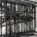 Simple Houseware 2 Tier Stackable Can Rack, Black, 2 Pack