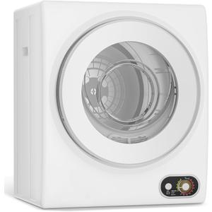 Compact Laundry 120V Clothes Stainless Steel Inner Tub, Electric Machine for Small Space, Apartments, hostels, RVs, 4 Modes Portable Dryer, 1.5 Cubic Feet, Gray