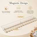 20 Inch Acrylic Mahjong Racks with Pushers 4PCS, Clear