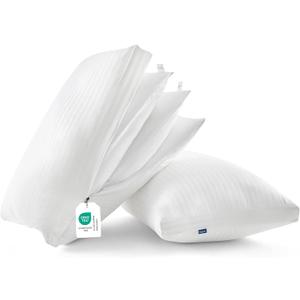 Bedsure Adjustable Layer Bed Pillows for Sleeping - Luxury, Fluffy Queen Pillows Set of 2, Assemblable Firmness & Height with 100% Cotton Cover, Machine Washable for Back, Stomach or Side Sleepers