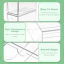 Transparent Tea Bag Storage Box, 6 PCS Large Bag with Lid, 6×2.3×3.3'' Single-Layer Thickened Drawer, Suitable for Cabinets, Kitchen