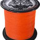 GM CLIMBING Throw Line 2.2mm 180Ft Roll Orange UHMWPE Cord 1000LBS High Strength for Tree Climbing Arborist Outdoor Utility Cord