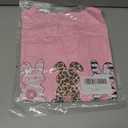 Women's Easter Bunny Sweatshirts Long Sleeve V Neck Cropped Cute Rabbit Shirts Graphic Tops (Pink, M)