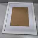 Americanflat 16x20 Picture Frame with Polished Plexiglass - Use as 11x14 Frame with Mat or Display 16x20 Photo Without Mat - Hudson Collection - Wide Picture Frames for Wall Display - White