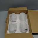 4 PCS Ocean Stemless Wine Glasses-17 Oz Coastal Glassware Gifts for Beach Lovers-Sea Turtle, Seashell, Starfish, Conch Wine Cups Set for Women Men, Dishwasher Safe, Birthday, Mothers Day, Easter