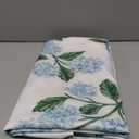 Spring Floral Tablecloth Rectangle 60 x 84 Inch Blue Hydrangea Flower Table Cloth Polyester Fabric Vintage Summer Flowers Table Cover for Kitchen Holiday Party Dining Picnic Outdoor Decor