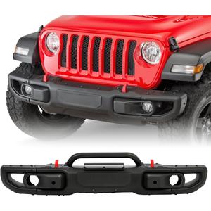 Front Bumper Compatible with Wrangler JL 2018-2024 10th Anniversary Style jl Front Bumper Replacement 2 and 4 Door Models