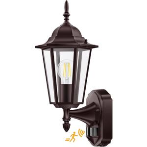 Lamomo Motion Sensor Outdoor Lights, Upgrade Dusk to Dawn Bronze Outdoor Light Fixture Wall Mounted, 100% Anti-Rust Aluminum Waterproof Porch Lights for Patio Front Door Garage