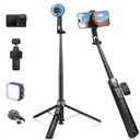K&F CONCEPT Popod 72" Phone Tripod, 3-in-1 Clip & Magnetic Selfie Stick with Remote, Automatic Phone Tripod Stand, Compatible with iPhone 17-12 Series Osmo Pocket 4/3 Insta360 X5 Android Phones