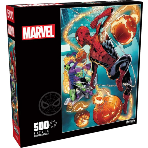 Buffalo Games - Marvel - Spider-Man vs. Green Goblin - 500 Piece Jigsaw Puzzle for Adults -Challenging Puzzle Perfect for Game Nights - Finished Size is 21.25 x 15.00