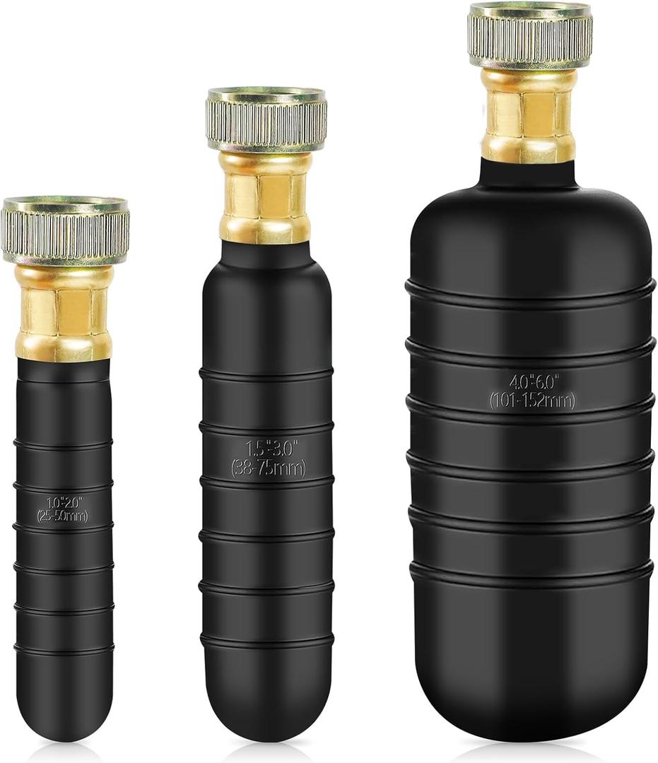 3 PCS/set Drain Bladder Kit, Fits 1" to 6" Drain Pipes, Unclogs Stubborn Blockages in Kitchen Sinks, bathtubs, Showers, and Main drains