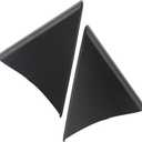 APPERFiT Front Door Upper Trim Panel Triangle Cover Compatible with 2007-2013 Chevrolet Chevy Avalanche Silverado Suburban Tahoe, GMC Sierra Yukon Replaces 25857289 25857294 (Size 7.75'', Black)