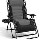 Nestl Padded Oversized Zero Gravity Chair, XL Folding Outdoor Lounge Chair, Set of 1