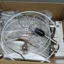 Crystal Glass Table Lamp Set of 2 With USB C+A Ports & AC Outlet - White Clear Modern Bedroom Lamps for Night Stands, Living Room - Silver Nightstand Lamps With LED Bulbs Included