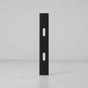 Universal Black Metal Extension Mounting Plate with Two Adjustable Slots