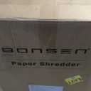 BONSEN 300-Sheet Auto Feed Paper Shredder, P-5 High Security Heavy Duty Shredders for Office Use, 60 Minutes Non-Stop Micro Cut Shredding, 8.1-Gal Pullout Bin, 58dB Quiet Large Paper Shredder (S9221)