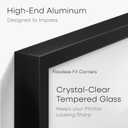 Homeforia Black Picture Frame for Wall or Tabletop, High-End Metal   9"-7"