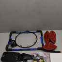 Remote Control Basketball Hoop Indoor with 7 LED Lighting, Mini Basketball Hoop with Electronic Scoreboard, 3 Modes, Over Door Basketball Hoop, Basketball Toys Sport Gifts for Kids, Adults (Blue)