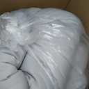 Bonlino King Size Comforter Set Bedding - Ruched Light Grey Comforter King Bed Set Boho Shabby Chic Comforter Fluffy 3 Piece Ruffle Comforter Set Pillow Girl Bedding Soft and Luxury