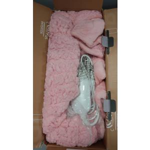 CYMULA Heated Weighted Blanket for Adults, Weighted Heated Blanket 48" x 72", 15lbs Sherpa Fleece Weighted Electric Blanket Soft Heating Blanket with 10 Heating Levels & 1-8 Hours Auto Off, Pink