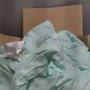 CozyLux Queen Comforter Set Mint Green, 7 Pieces Pintuck Bed in A Bag, Premium Green Comforter Queen Size, Pinch Pleat Bedding Sets with Comforter, Flat Sheet, Fitted Sheet, Pillowcases & Shams