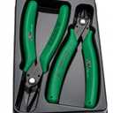 Professional Tools 2Pcs Shear-Cutter Pliers, green