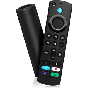 Replacement Voice Remote Control fit for Smart TVs Stick/TV Cube/Lite/4K/4K Max and fit for Insignia/Toshiba/Pioneer Smart TVs (3rd Gen Pro)
