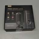 Smart Door Lock with Camera, Fingerprint Keypad Deadbolt, APP Remote Control, Video Doorbell with 2-Way Audio, Auto Lock, Keyless Entry Electronic Smairt Lock for Front Door, Black