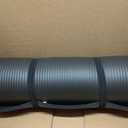 Amazon Basics Extra Thick Exercise Yoga Mat with Carrying Strap, Style: 1-Inch