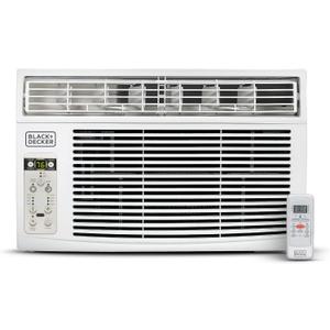 BLACK+DECKER Window Air Conditioner 10000 BTU, AC Window Unit Cools Up to 450 Square Feet, Window AC Unit with Remote Control, 3 Cooling Speeds and Fan Only Function, BD10WT6, White