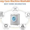 Boho Pillow Covers 16x16 Set of 2Decorative Home Outdoor Boho Pillow Case for Couch Bed Car, Bule