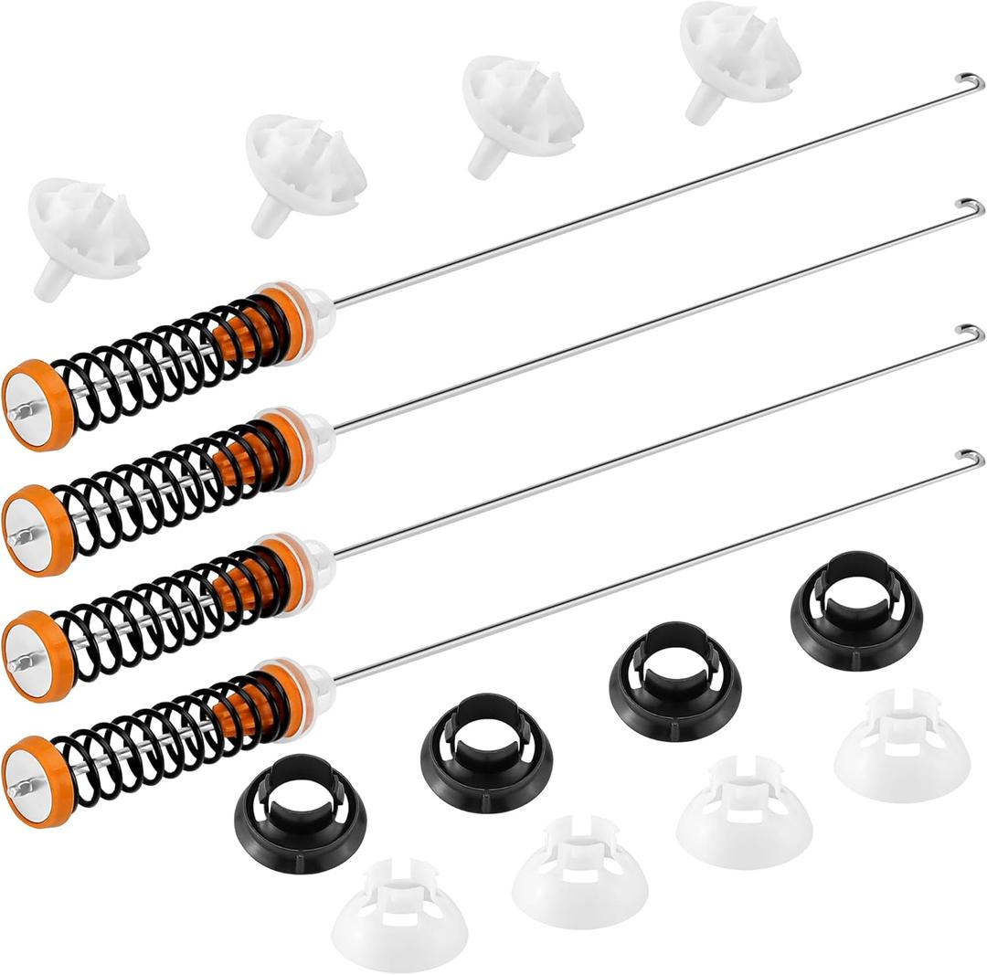 Upgraded W11130359 MVWB765FW3 MVWB765FW1 Suspension Rod Kit Fit for Whirl-pool May-tag Ken-more Washer Parts MVWB766FW0 7MWTW7000EW1 WTW7040DW1, Replaces W10785954 W10821704 W10901060 by AMI PARTS