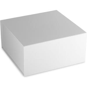 Prime Line Packaging Medium White Magnetic Closure Gift Box, Collapsible, Wrapping, Holidays, Birthdays, Weddings, Graduation, Bulk, 10x10x5 15 Pack