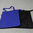 2PCS Refrigerator Grocery Bag,Cooler Bag,Zipper,Black,Blue