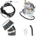 labwork Carburetor Carb with Air Filter Replacement for Yamaha PW80 Y-Zinger Dirt Bike 1983-2006