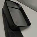 Passenger Side Mirror Compatible with 2009-2018 Dodge Ram 1500,2010-2018 Dodge Ram 2500 3500,Tow Mirrors with Power Glass Heated Turn Signal Light Puddle Lamp(Black) (Right)